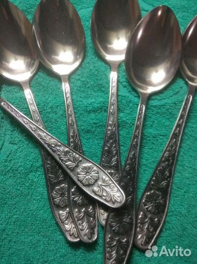Столовые ложки СССР с чернением