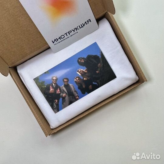 Подарочный бокс с вашим принтом и футболка