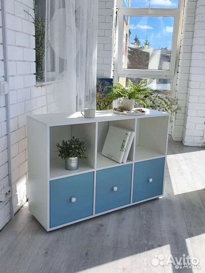 Стеллаж как в Икеа 6 секций. Доставка