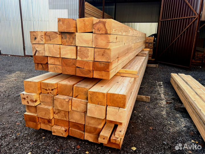 Брус обрезной 100х100х6000мм с доставкой