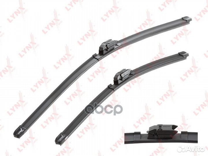 Щетка стеклоочистителя бескаркасная, комплект 6