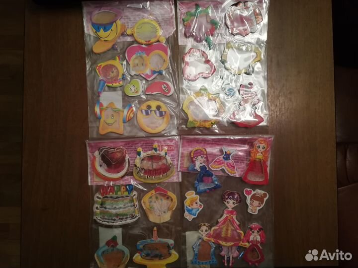 Наклейки с бусинами/ассорти 2 упаковки