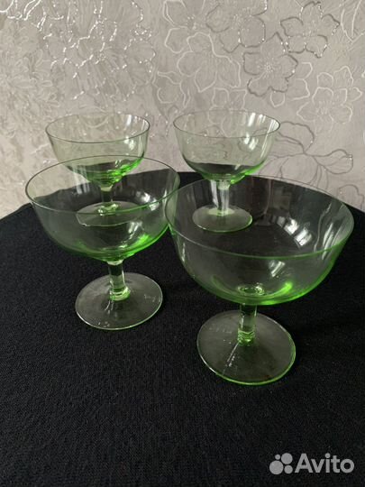 Фужеры цветное стекло СССР