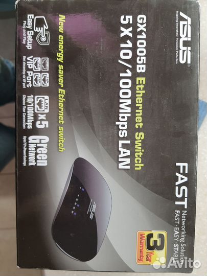 Коммутатор ethernet switch asus 5 портов