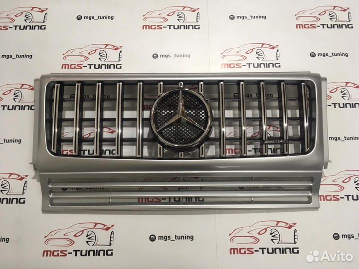 Решетка Мерседес G-Class GT Серая + AMG