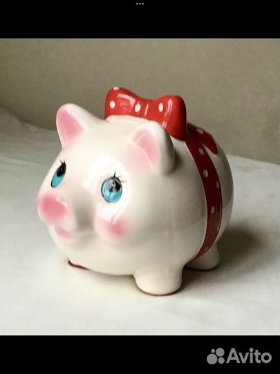 Копилка Свинка Керамика СССР винтаж 80-е