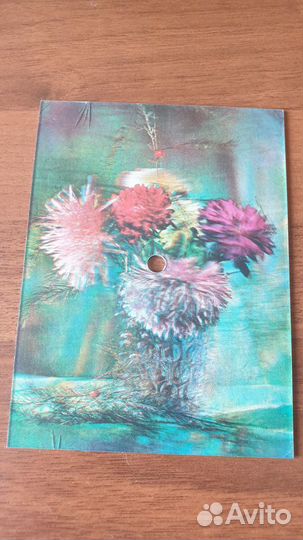 Гибкая пластинка СССР на 3D открытке