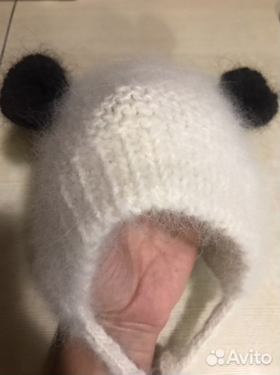 Пуховые шапочки на малышей