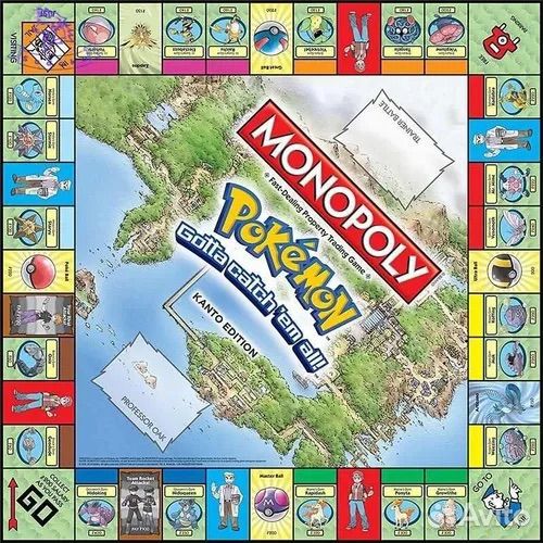 Monopoly Pokemon монополия Настольная игра