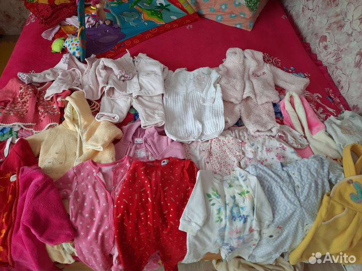 Детские вещи пакетом для девочек 0-1,5г