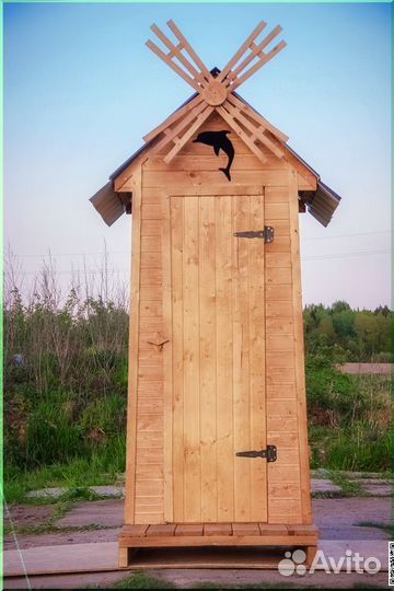 Дачный туалет с установкой KEY671