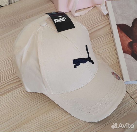 Кепка puma бежевая