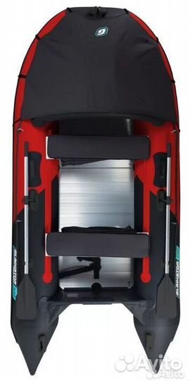 Лодка пвх Gladiator C370AL красно-черный
