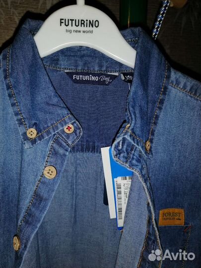 Рубашка джинсовая на мальчика