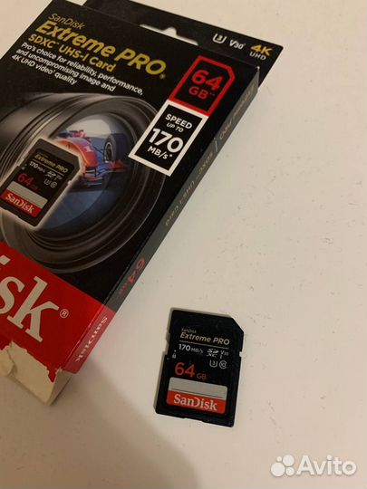 Карта памяти Sandisk Extreme Pro 64 GB