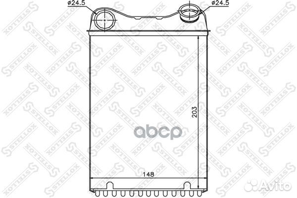 10-35165-SX радиатор печки Fiat Doblo/ Punto I