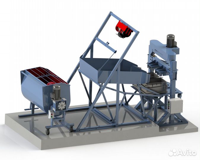 Линия по производству арболитовых блоков