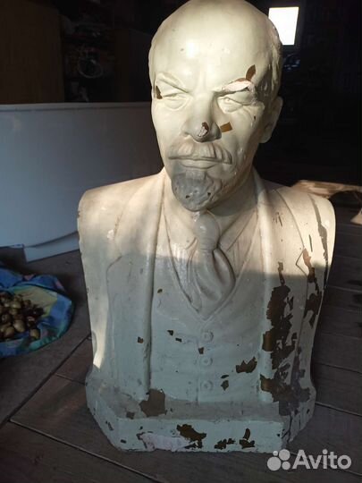 Бюст Ленина гипс