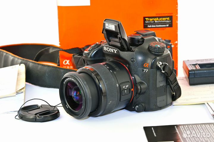 Sony Alpha A77 24.3MP зеркалка Kit DT SAM II