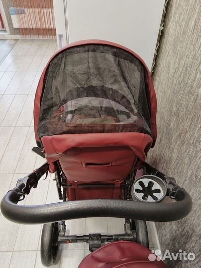 Коляска adamex luciano (2 в 1) экокожа