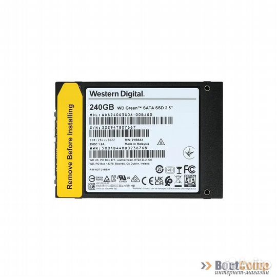 Жесткий диск SSD 240Gb WD Green WDS240G3G0A