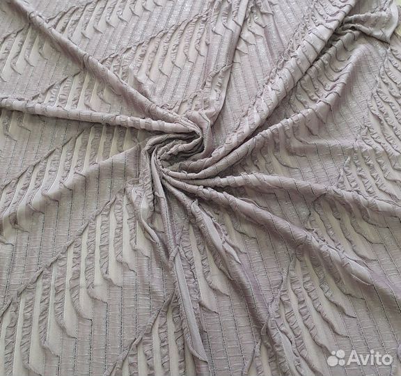 Трикотажное полотно Рюши с напылением арт. 322-107