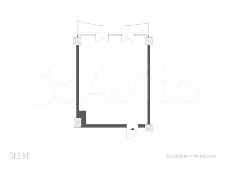 2-к. апартаменты, 51,2 м², 6/10 эт.