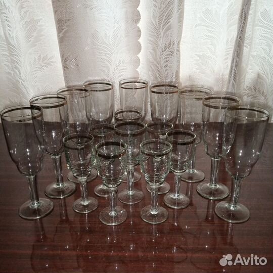 Фужеры, бокалы, рюмки, креманки