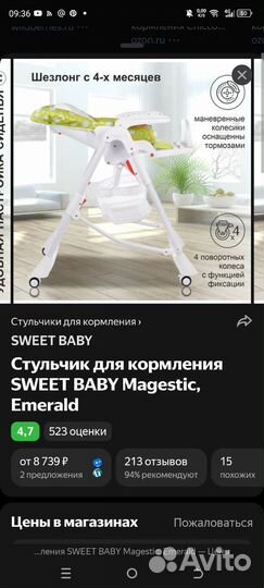 Стульчик для кормления