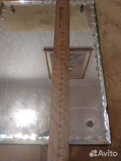 Настольное зеркало с фацетом. Антиквариат