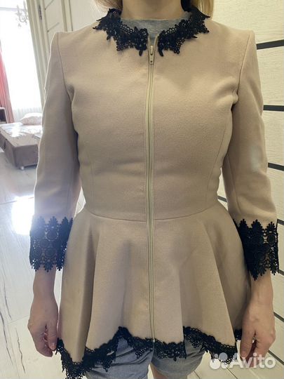 Пальто женское 40 42 коричневое