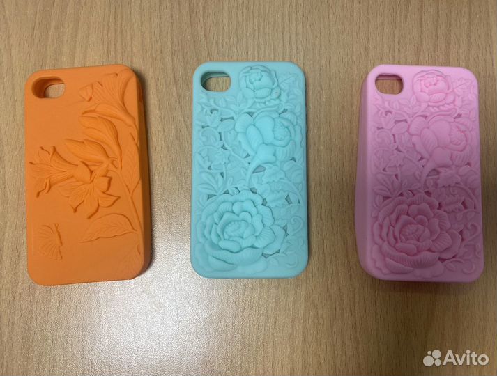 Силиконовый бампер на iPhone/Айфон 4