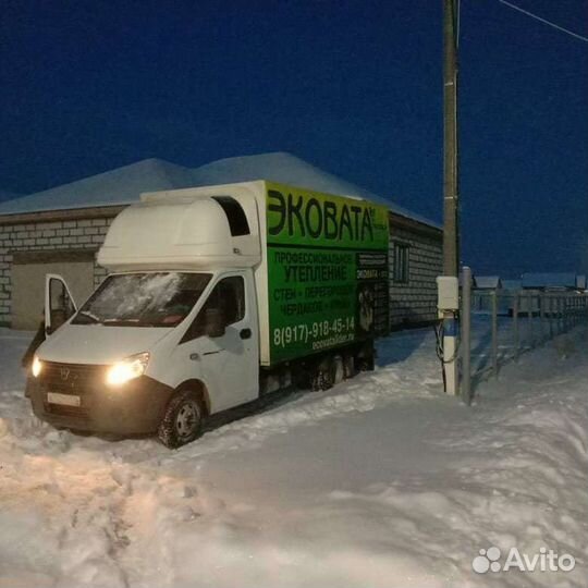 Эковатой утепляем/чердак/полы/мансарду/кладку