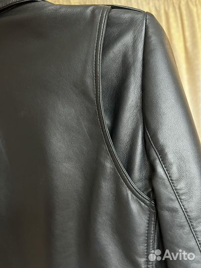 Кожаная куртка косуха (Италия, кожа ягненка)