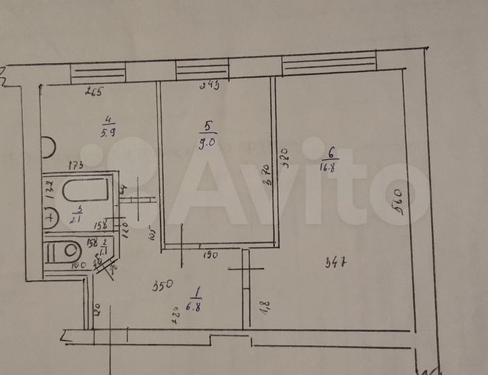 2-к. квартира, 41,7 м², 1/5 эт.
