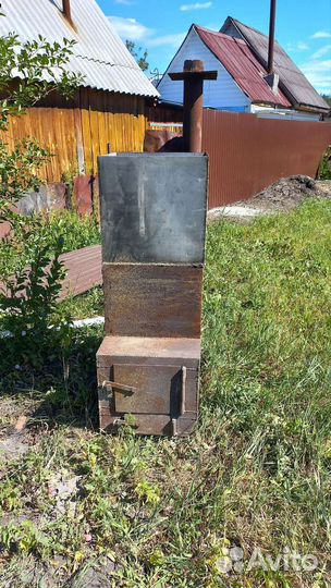 Печь для бани с баком