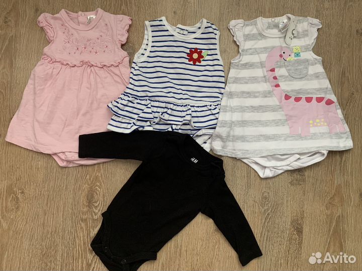 Пакет фирменных вещей не девочку 56 62 68