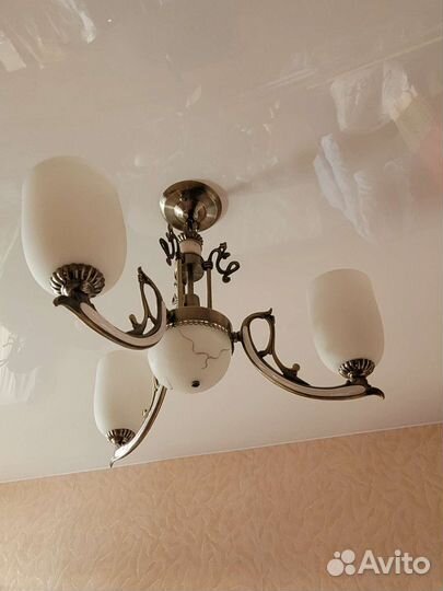 Люстра потолочная, светильник, плафон, 2шт