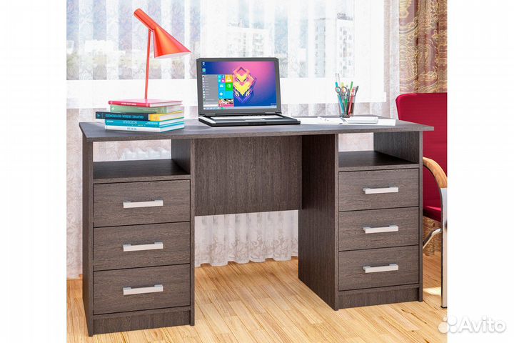 Письменный стол Фронда-2 двухтумбовый с ящиками