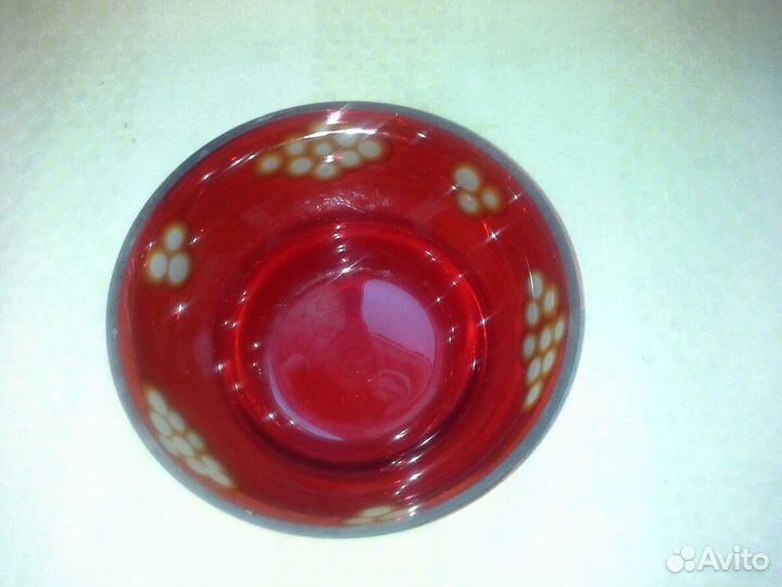 Вазы для фруктов из цветного стекла и хрусталя