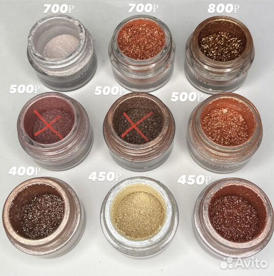 Пигменты inglot рассыпчатые тени новые и б/у