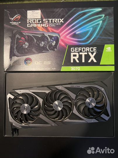 Видеокарта asus rog strix rtx 3070