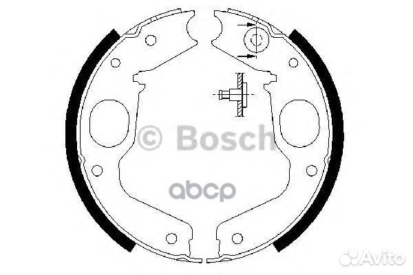 Колодки тормозные барабанные зад 09864877