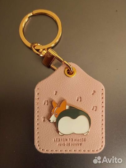 Кожаные брелки вельш корги кардиган пемброк