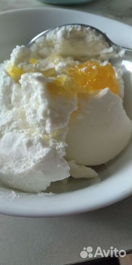 Домашний творог, масло