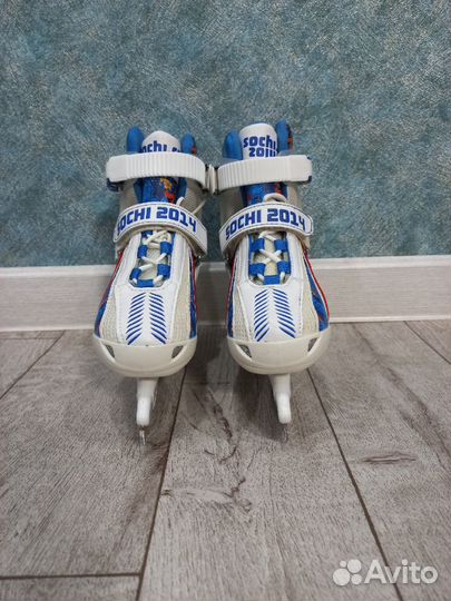 Коньки ледовые детские раздвижные
