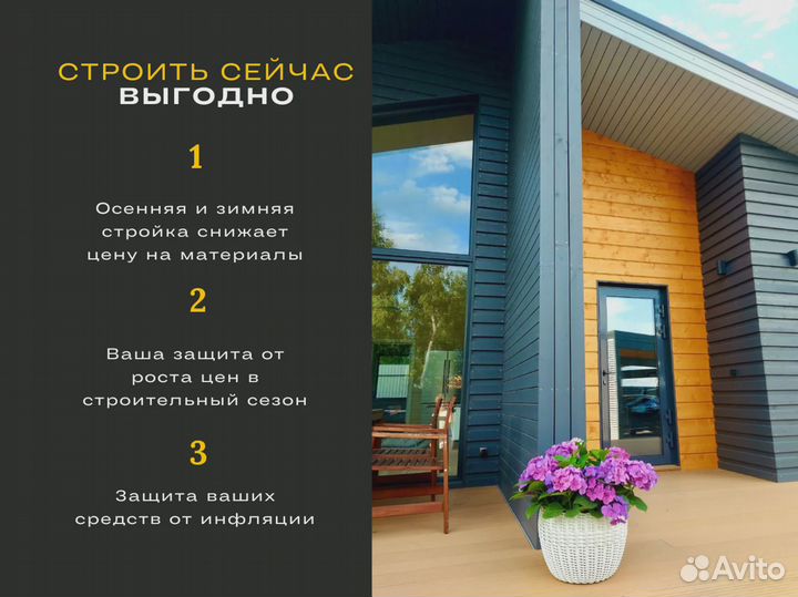 Каркасный дом в современном стиле Под Ключ