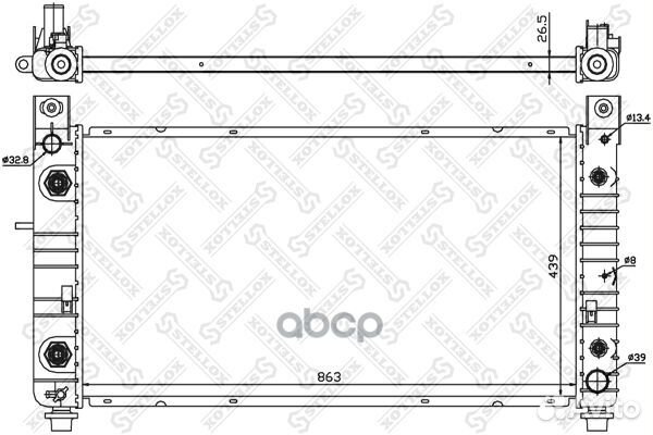 10-26736-SX радиатор системы охлаждения АКПП H
