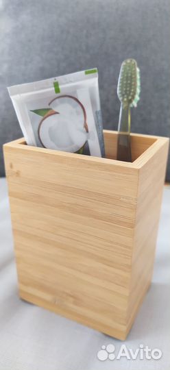 Подставка стакан из бамбука Икеа