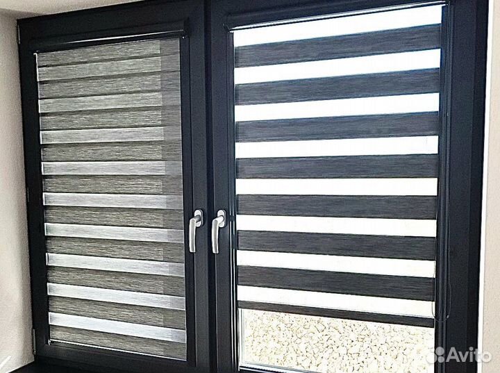 Рулонные шторы день-ночь